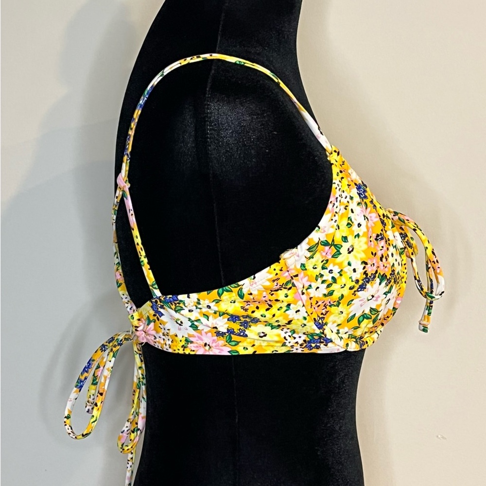 Time and Tru Padded Underwire Bikini Top Yellow L - Picture 3 of 7